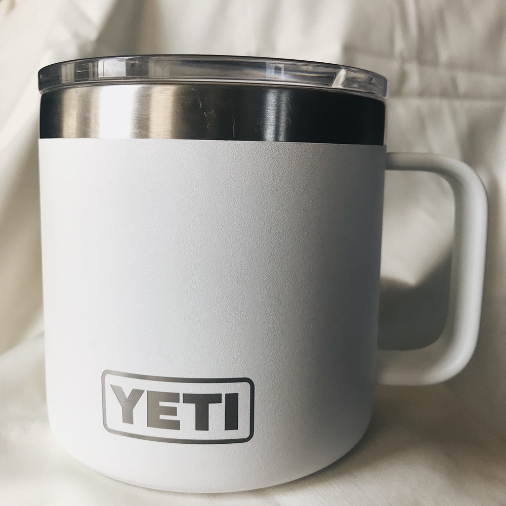 YETI 14oz Rambler Mug - used - white